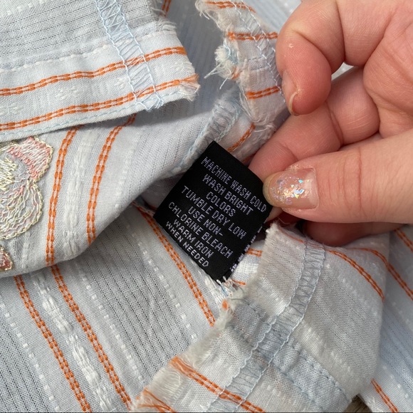 NWT AZIZ Embroidered Shirt L - Picture 8 of 12